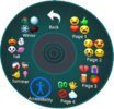 Aktionsmenü Emojis Seite