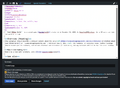 A demonstration of 'source editing' for a VRChat Wiki page.
