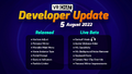 August 5, 2022 - Released features, and Live Beta features