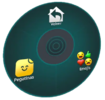 Submenú de emojis y pegatinas