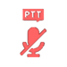 Push-to-talk microphone muted