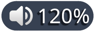 Microphone level element with the user microphone level set to 120%