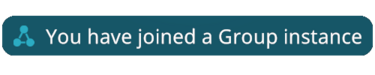 Notification of user joining an instance type