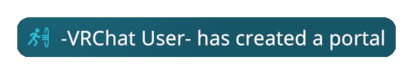 Notification of user creating a portal