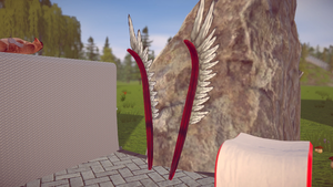 Hussar wings - hussars[20] were a Polish heavy cavalry formation from 16-17th century wearing large wings which noise was intended to scare and lower the morale of the enemy.