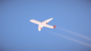 White and red airplane - most likely referencing a plane of the president of Poland or specifically Tupolew Tu-154M[14] that crashed in 2010.