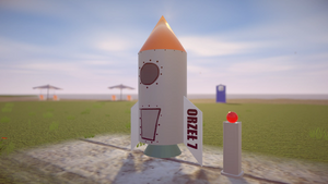 Orzeł 7 ("Eagle 7") - a spaceship from an animated Polish comedy series Kapitan Bomba[8] ("Captain Bomb").