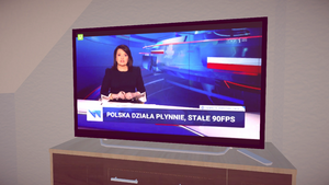 "Polska działa płynnie, stałe 90FPS" ("Poland working smoothly, solid 90 FPS") - an example from series of memes surrounding the Polish public service broadcaster (TVP[15]) daily news program "Wiadomości"[16] and its news bars often featuring obnoxiously obvious propaganda slogans.