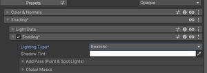Poiyomi Realistic Lighting - Shading Settings.png
