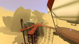The docks right outside The Spring, where users first spawn.
