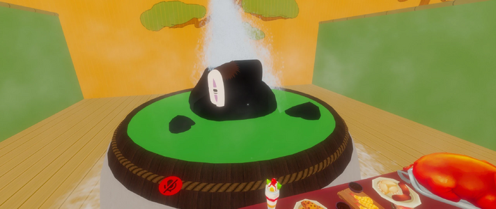 No-Face appearing misaligned and partially deformed after the update.