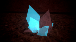 A Blue 'Enkephalin Crystal'. Worth around 3-5 Eph.