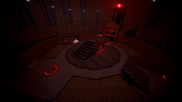 Terrors of Nowhere lobby area, referred to as the 'Court'