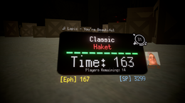 The Heads-Up Display, displaying various information necessary for the round.