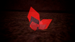 A Red 'Enkephalin Crystal'. Worth around 1-2 Eph.