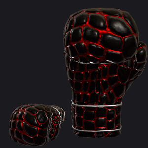 VRC BOXING glove - CrocLeather Red.gif