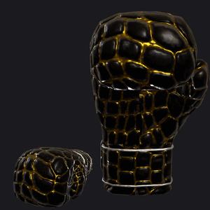 VRC BOXING glove - CrocLeather Yellow.gif