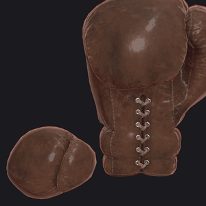 VRC BOXING glove - OldStyle Brown.gif
