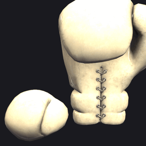 VRC BOXING glove - OldStyle White.gif