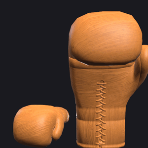 VRC BOXING glove - Woodcraft Brown.gif