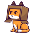 Thinking Cat (Holographic)